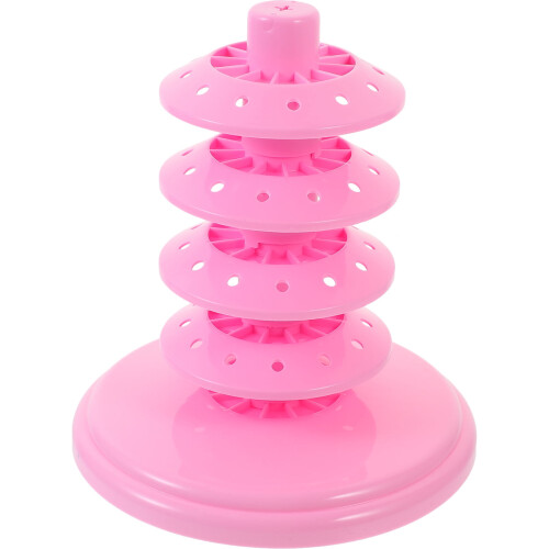 Soporte expositor rosa de PP para piruletas