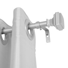 UTOPIA ALLEY Tringle à rideaux réglable en nickel 5/8 po 86–120 po