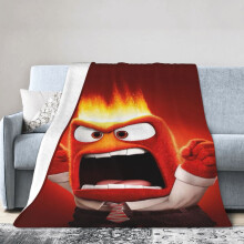 Couverture polaire douce en peluche Ă motif anime Anger, 101 x 76 cm Ă 203 x 152 cm