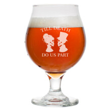 Verre à bière belge tulipe 47 cl - Anniversaire de mariage