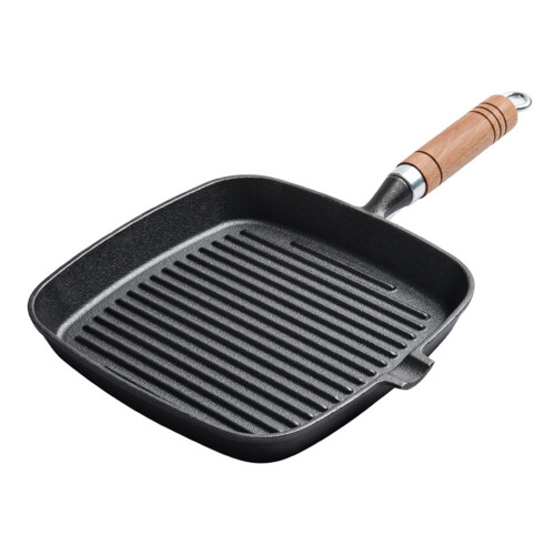 Iron Steak Grillpande 24 cm Non-Stick Støbejern 1