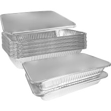 9x13 zware aluminium bakvormen met deksels