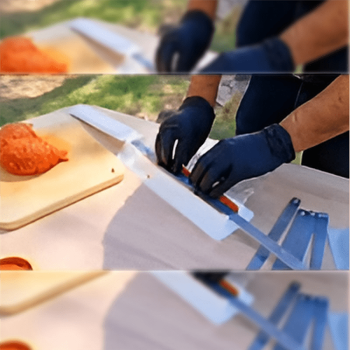 Prensa para brochetas de kebab - ABS, blanco, 29,2 cm 2