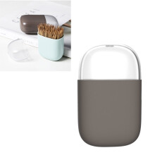 Porte-cure-dents magnétique couleur café ABS