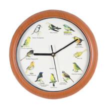 Quartz Singing Bird Wall Clock 10 Inch