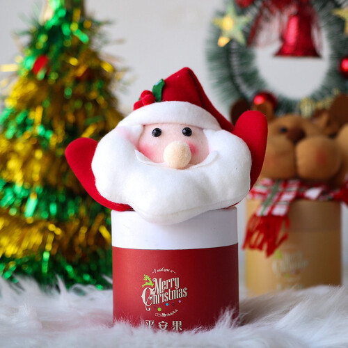 Kerstappelcadeauverpakking in de vorm van de Kerstman