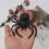 Realistic Black Spider Decoration 9 x 9.5 cm 1