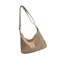 Sac à bandoulière en cuir PU à la mode, sac à main spacieux-Kaki