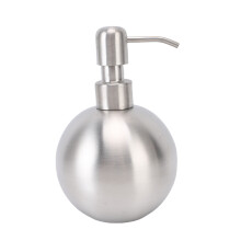 Kugelförmiger Seifenspender, aus Edelstahl, 500ml, 15cm/5cm