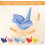Σετ βάσεων για ξυλάκια Origami Crane – Κεραμικό, 7 χρώματα 2