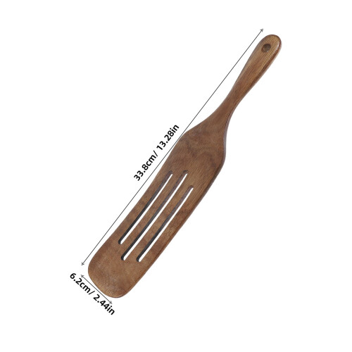 Träspatel med slits för matlagning, Spurtle, 1 st 1