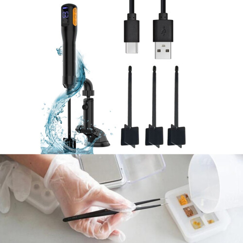 Mélangeur électrique à résine, agitateur rechargeable à 3 vitesses 1