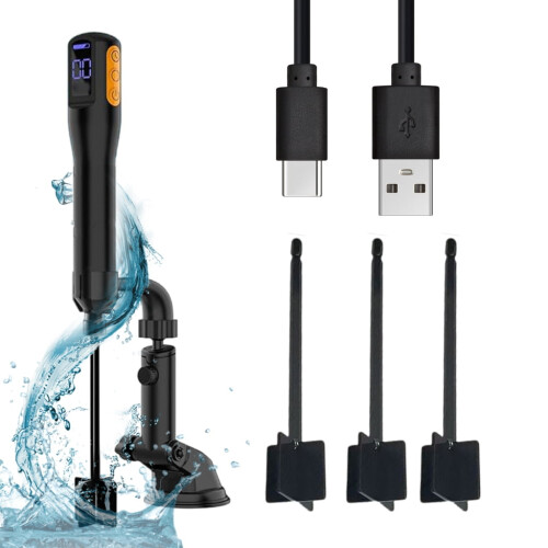 Mélangeur électrique à résine, agitateur rechargeable à 3 vitesses 2