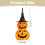 Decoração de Abóbora de Halloween Iluminada com 1,5 m e 100 LEDs 3