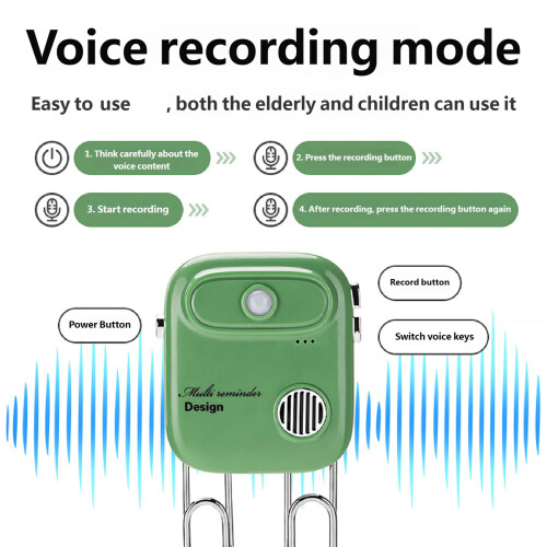 Creative Plastic Hook Containing Voice Module To Stop-Green 1