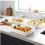 Set de 3 caserole ceramice, 29x20 cm, potrivite pentru cuptor 5