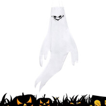 Geister-Windsack mit LED-Licht – Halloween-Außendekoration