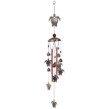 Carillon éolien en métal en forme de tortue, décoration de jardin japonais, 1 pièce