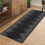 Geometric Runner Rug Modern Stripe Black 2 ft x 6 ft 1