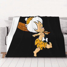 Flintstones-flanellihuopa 80x60 tuumaa