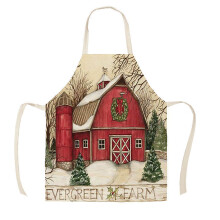 Kerstschort zonder mouwen van een linnenmix