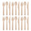 Ensemble de 100 couverts en bois – Fourchettes, cuillères, couteaux 1