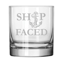 11oz fartygsdesignat rockglas för whisky