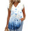 Women's  Blouses, with Ruffle Sleeves, Spring-Sky Blue XL 1