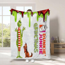 Couverture de Noël Grinch – Polaire douce, 4 tailles