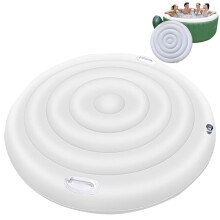 Couverture gonflable pour spa 65 pouces ronde en PVC avec poignées