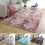 Tapis en peluche tie-dye en polyester 3 couches antidérapant 1