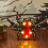 Halloween LED Lichterkette mit Spinnenmotiv 1