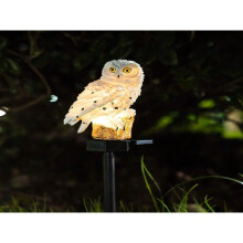 Napelemes Owl LED-es karólámpa kerti gyepre