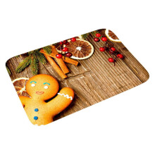 Tapis de porte de Noël en flanelle Feiona 40 x 60 cm