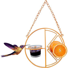 Karmnik dla ptaków Oriole na galaretkę i pomarańczę, metal ze szkłem