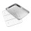 Ensemble de plaques de cuisson et de grilles en acier inoxydable (4 tailles) 1