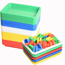 Bandejas de plástico multicolor de 10 piezas para manualidades y