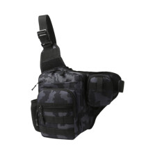 Vandafvisende crossbody-taske i nylon til mænd, 17 x 24 x 7 cm