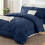 Beige Twin Comforter Set with Sheets Pillowcase Sham 5-Piece 1