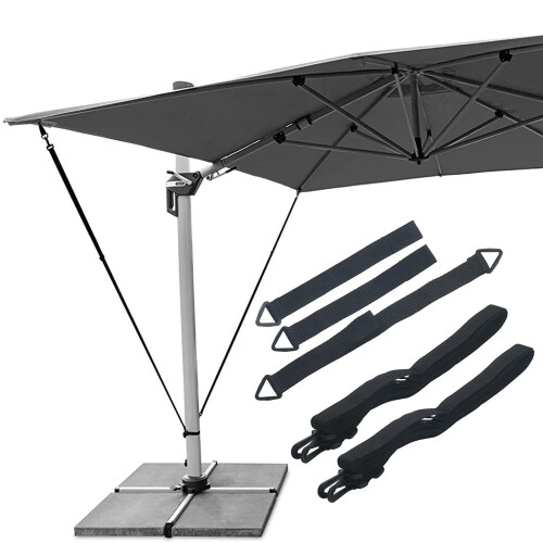 Sangles d'ancrage pour parapluie en polyester (lot de 5)