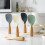 Silicone Rice Paddle with Wooden Handle 1 Piece 5