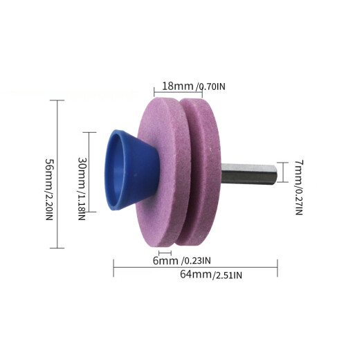 Affûteur de lames de tondeuse à gazon – Corindon double couche, 2