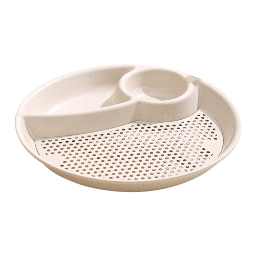 Hvetehalm middagstallerken med 3 rom og dumpling 1