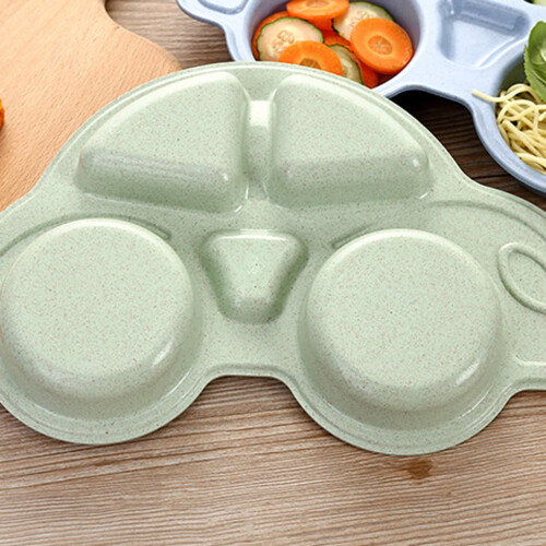 Assiette compartimentée antidérapante pour tout-petits (1 pièce) 2