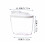 Transparante graanbewaarcontainer, luchtdichte plastic voedselcontainer, 1000 ml 2