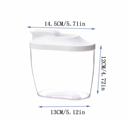 Transparante graanbewaarcontainer, luchtdichte plastic voedselcontainer, 1000 ml 1
