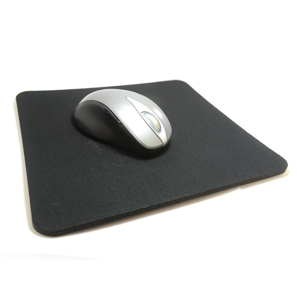 Mouse Pad 6Mm Plain Fabric Non-Slip Black 5056538340281