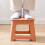 Tabouret pliant orange léger et résistant (1 pièce) 4
