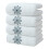 Baumwoll-Badetücher mit Schneeflockenmuster, 13 x 30 Zoll, 4er-Pack 2