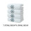 Baumwoll-Badetücher mit Schneeflockenmuster, 13 x 30 Zoll, 4er-Pack 3